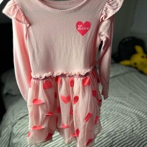 Valentines girls casual dresses 4T
